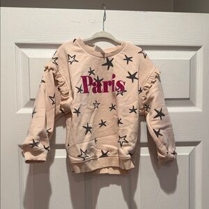 Zara Kids Star Print Sweatshirt - Light Pink